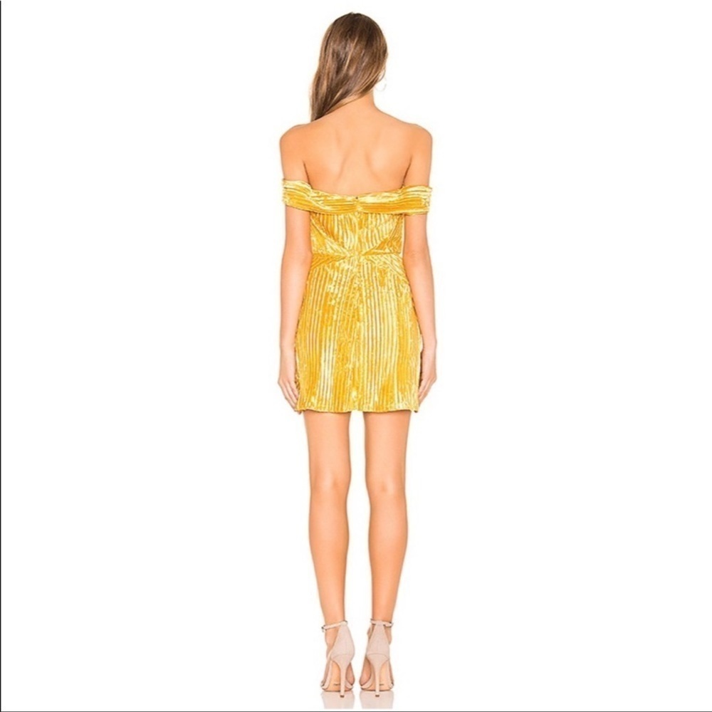 NBD Danica Mini Dress in Saffron Yellow - Picture 2 of 14